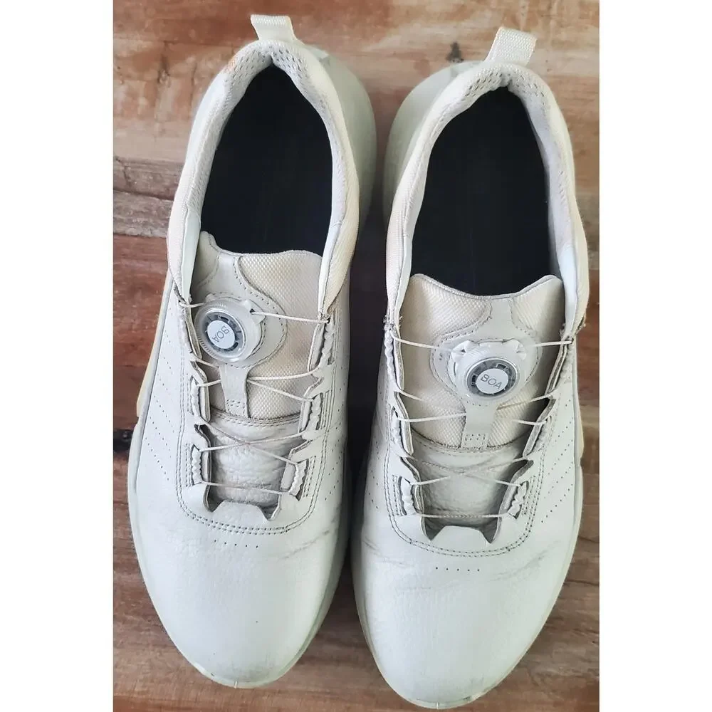 ECCO Biom 2.0 BOA Men's White Leather Walking Shoes Sneakers Size 45 US 11.5